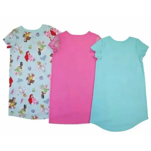 Disney Princess Girl's Pajamas Nightgowns 3 pack Size 4T NWT - Picture 4 of 7